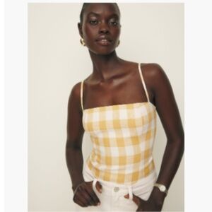 Reformation Overland Linen Top